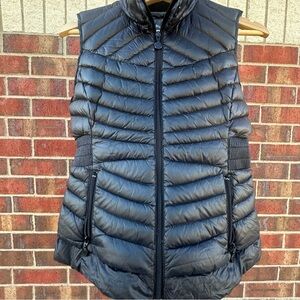 Bernardo Down Puffer Quilted Vest Vest Wool-Blend Collar 90% Down Winter Hike PM